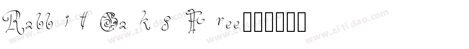 Rabbit Oaks Free字体转换
